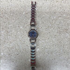 Harley-Davidson Women's Watch with Red and Silver Accents